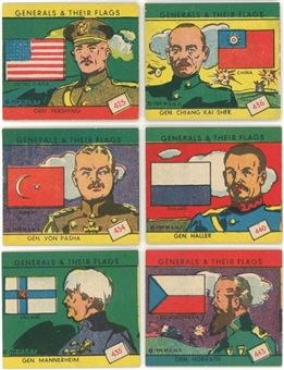 1939 R58 W.S. Corp. "Generals and their Flags" Complete Set (24)